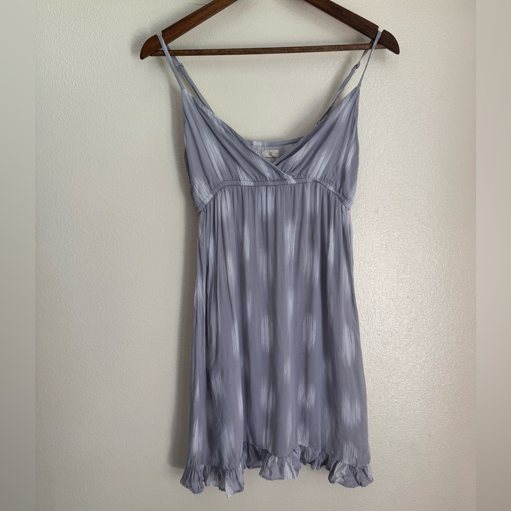 Banana Republic Women’s S Gray Ruffle Mini Dress - Picture 2 of 8